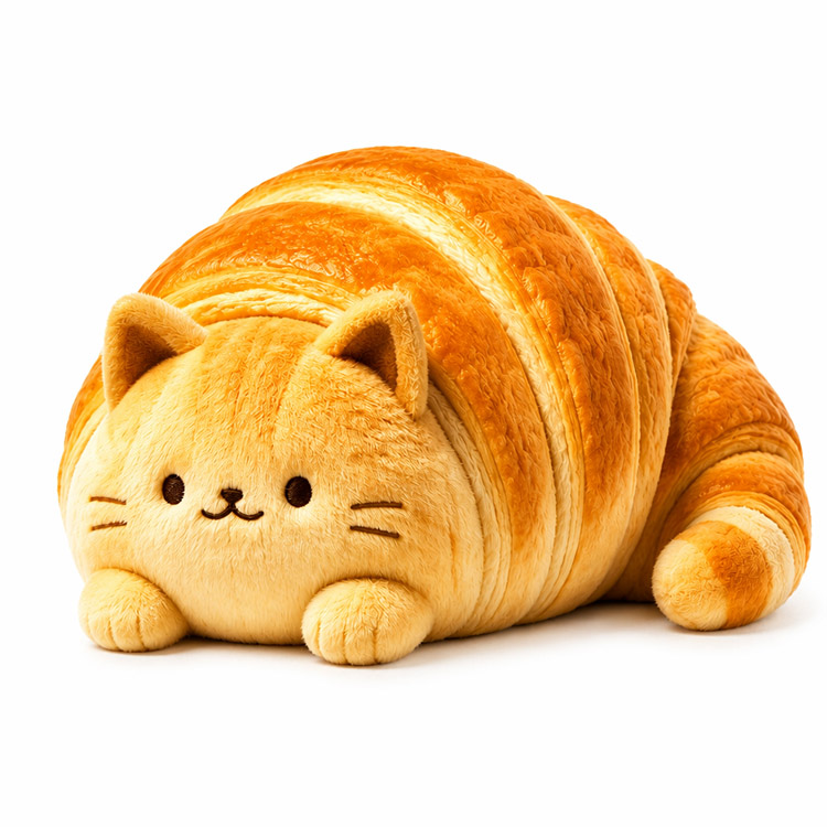 Peluche Chat Croissant