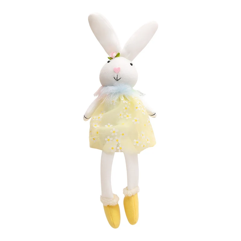 Ornement en peluche de lapin de Pâques