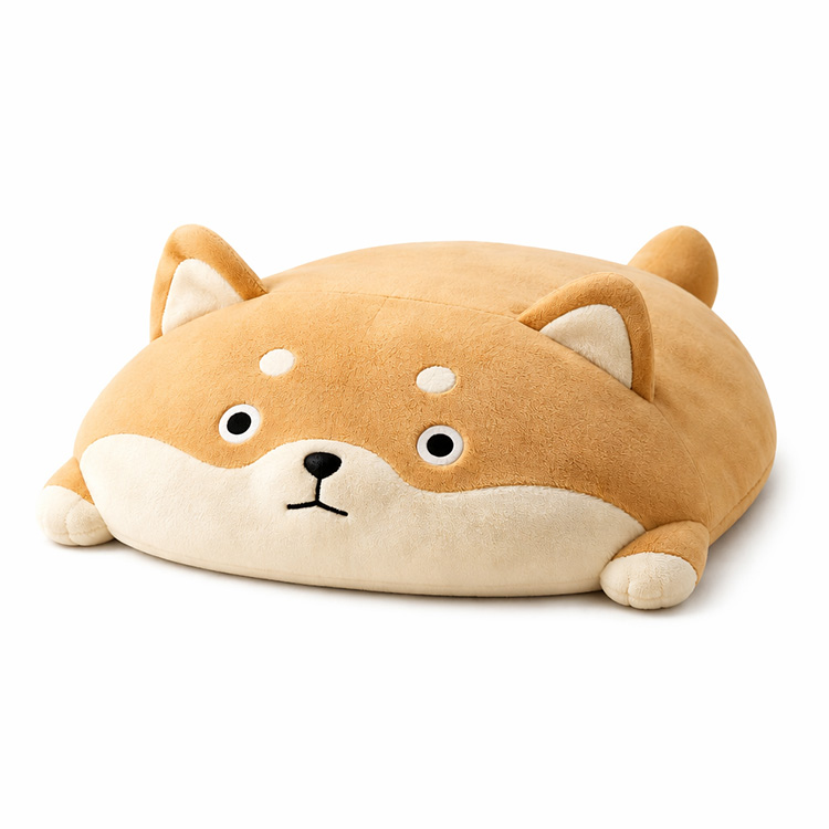 Oreiller plat en peluche Shiba Inu Cuddle