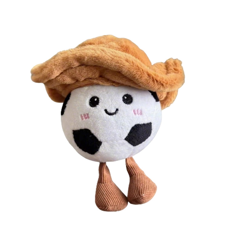 Porte-clés en peluche de football