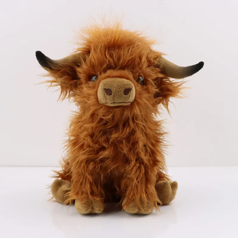 Jouet en peluche de vache Highland