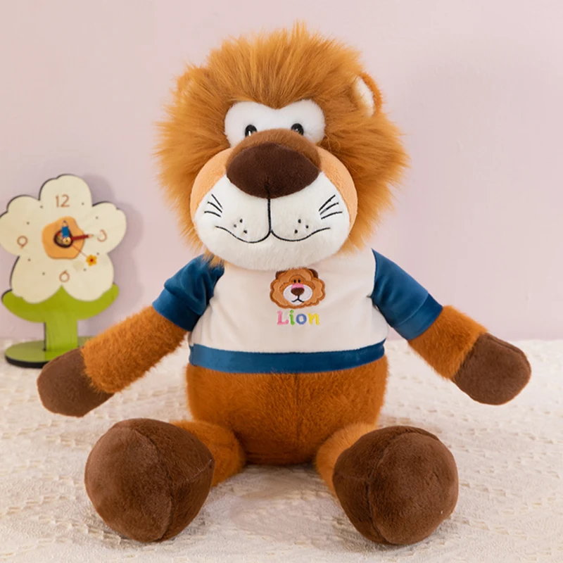 Jouet en peluche de lion