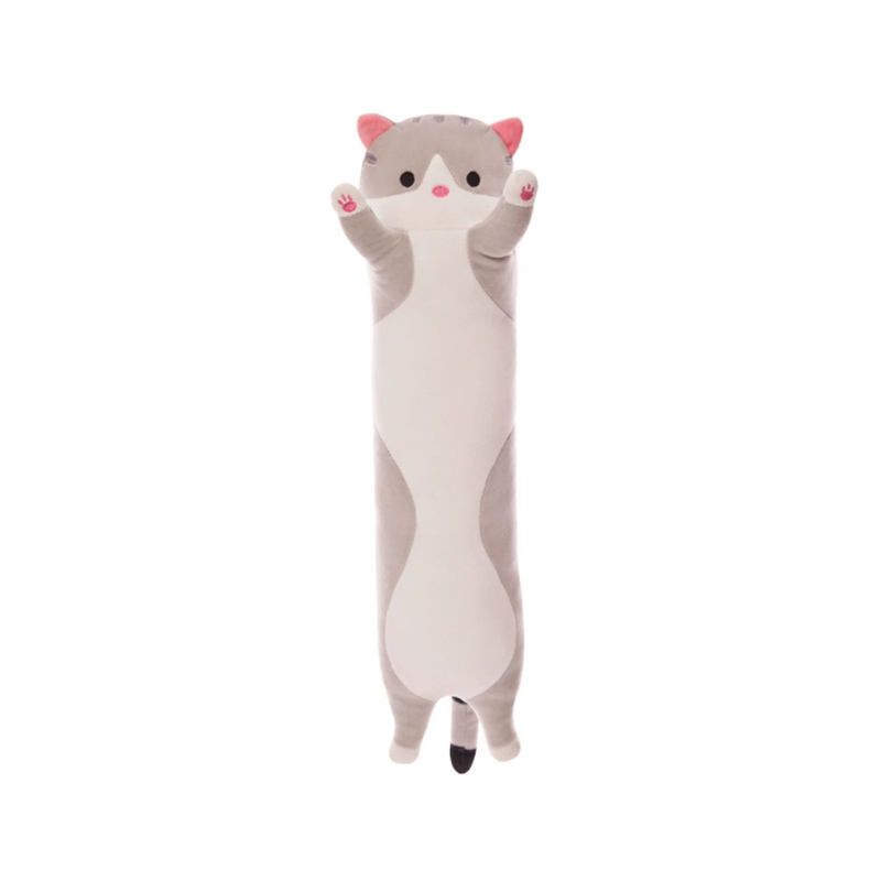 Oreiller corporel en peluche longue