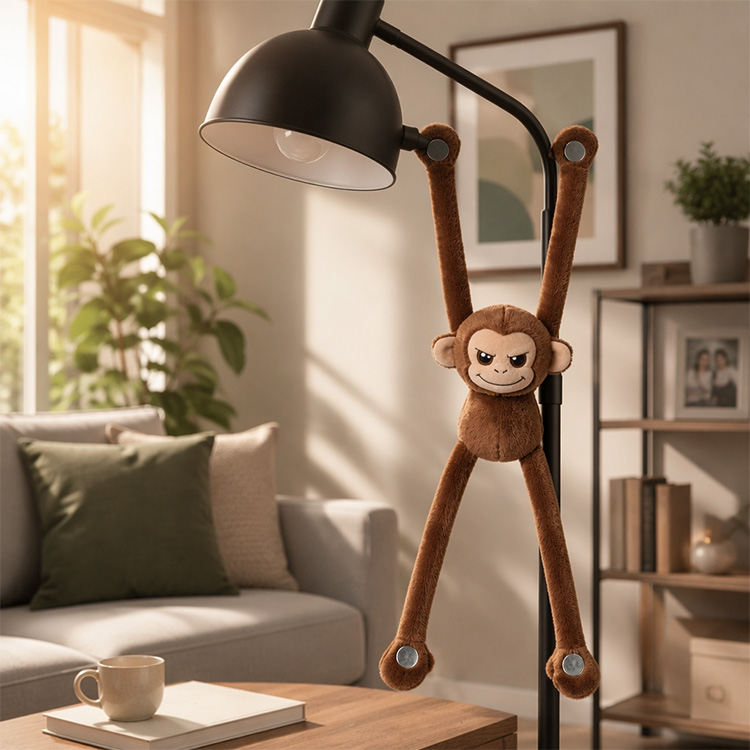 Peluche magnétique petit singe