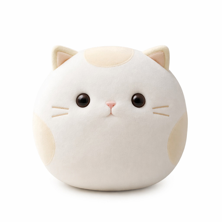 Jouet en peluche sphérique en forme de chat